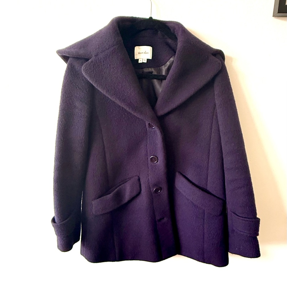 Steven Alan Wool & Mohair Navy Blue Pea Coat